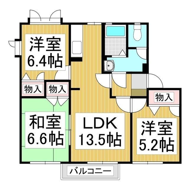 ゼネラルハウスＫ　Ａ棟の間取り