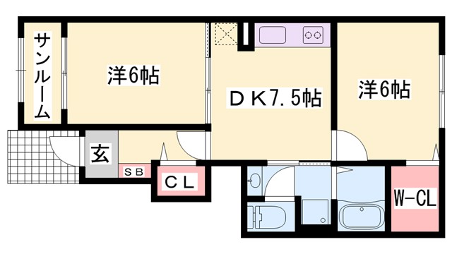 グラン　フレールIの間取り