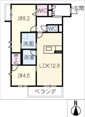 シャーメゾンロジュエール桑名駅西の間取り