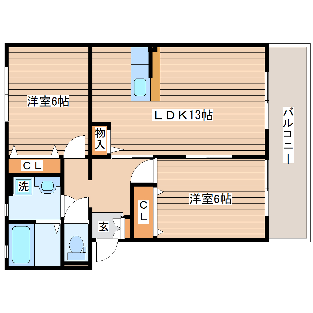 メゾンソレイユの間取り