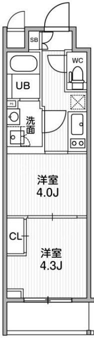 【豊島区東池袋のマンションの間取り】