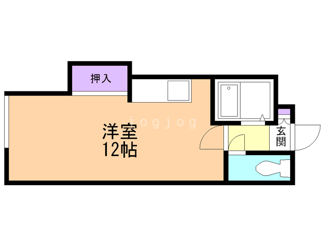 小樽市銭函のマンションの間取り