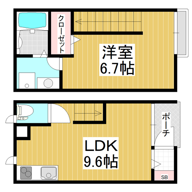 サンライズ笹部の間取り