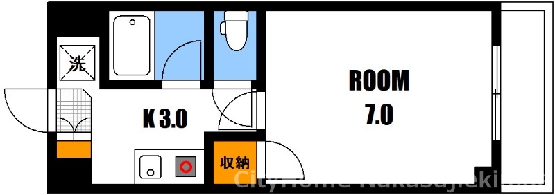 広島市安佐南区長楽寺のマンションの間取り