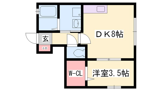 【コンフォート青山Cの間取り】