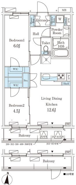 テラス杉並方南町の間取り