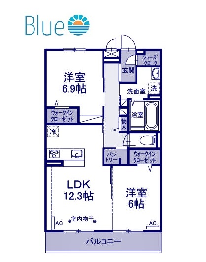 藤沢市湘南台のアパートの間取り