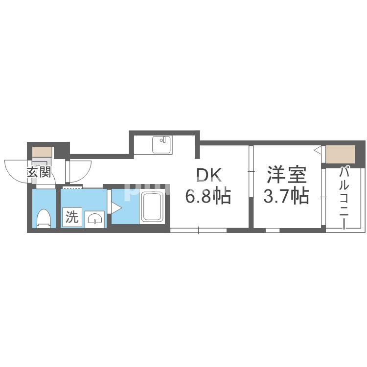 そよ風とラテとの間取り