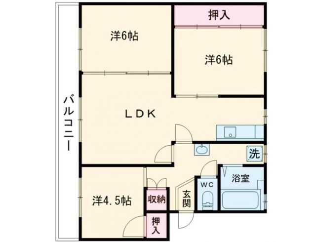 ヴィラナリー今治　３号棟の間取り