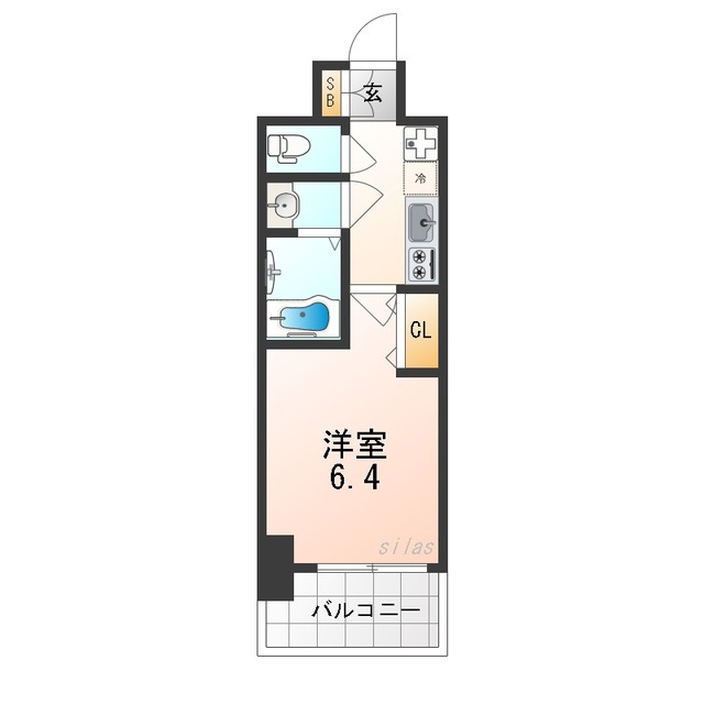 大阪市住之江区南加賀屋のマンションの間取り