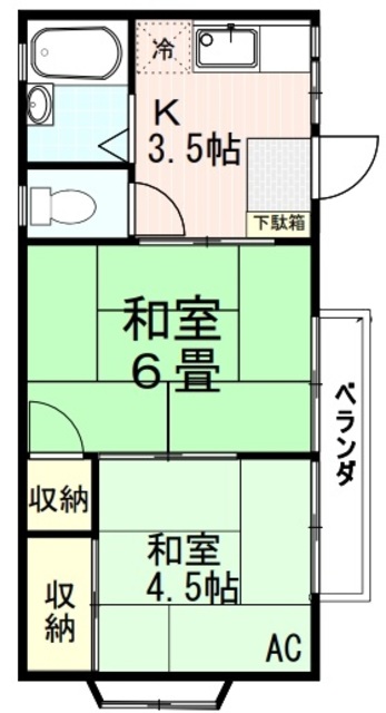 杉並区井草のアパートの間取り