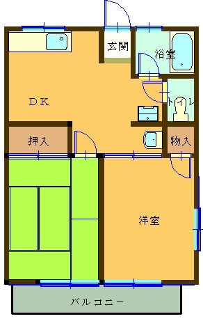 シティハイム畑沢南Ｂ棟の間取り