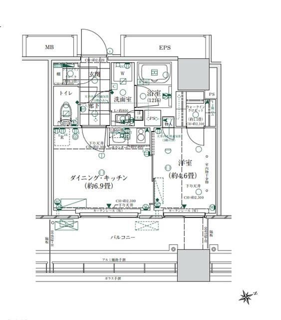 【ローレルタワールネ浜松町の間取り】