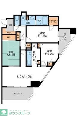 リーベスト西千葉の間取り