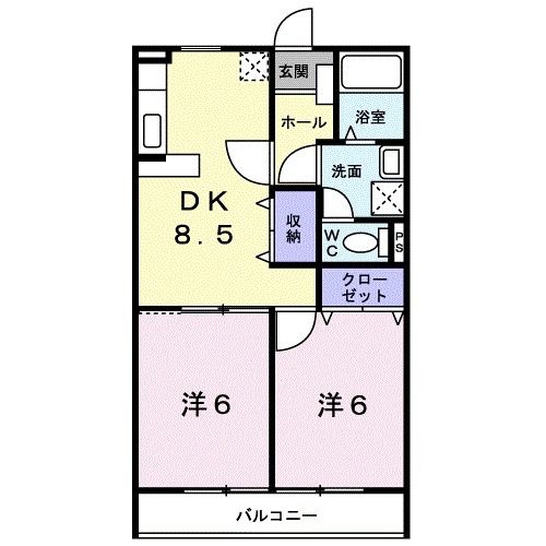 カーサ　ブリーゼの間取り