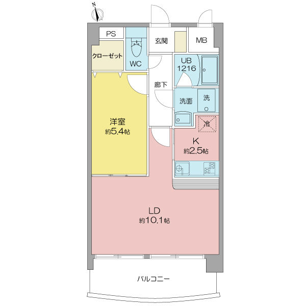 半田市旭町のマンションの間取り