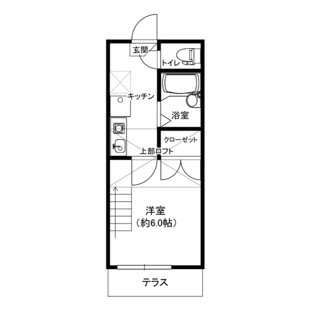 スカイブルー宮町の間取り