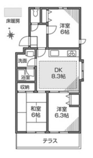 コンフォート三鷹台の間取り