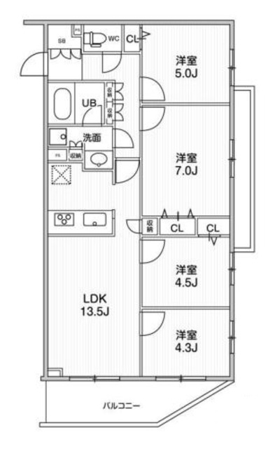 LIME RESIDENCE HIKIFUNEの間取り