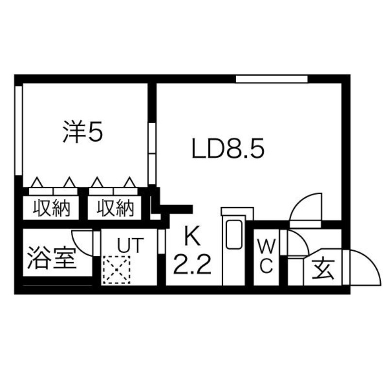 ベルエット頓宮前の間取り