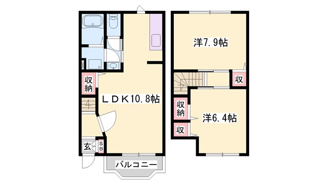 エレガント河東の間取り