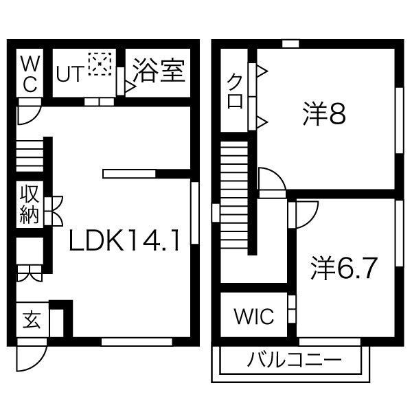 フォレスト中島の間取り