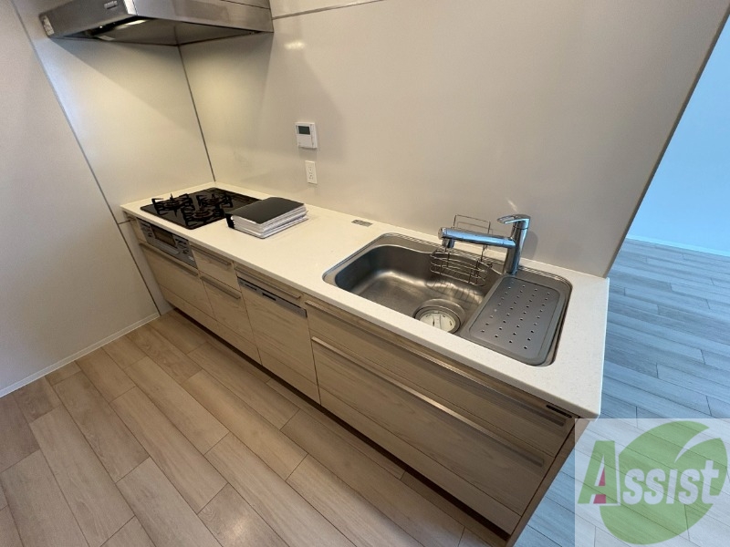 キッチン　清潔感がありお洒落なキッチンになっていました！