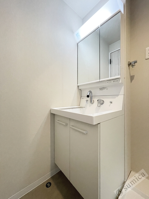 洗面設備　シャンプードレッサー付き・朝シャンもこちらで♪♪