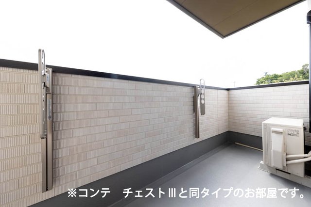バルコニー　落ち着いた時間を過ごせるバルコニーです