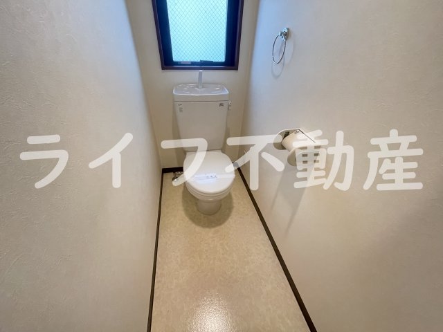 トイレ　ゆったりとした空間のトイレです