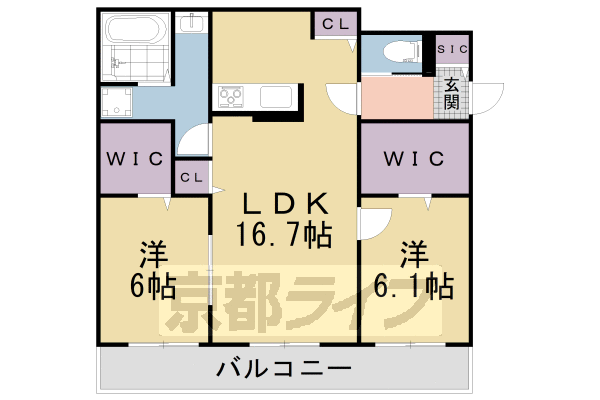 元町カデンツァIIの間取り写真
