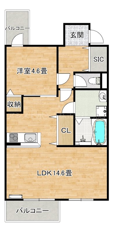 シャイロ205堺東の間取り写真