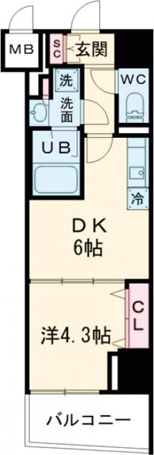 テラス北千住の間取り写真