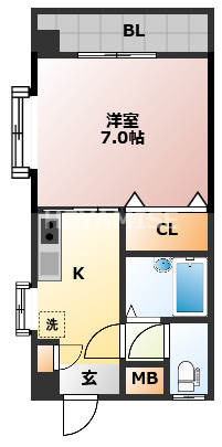 レトワール梁川の間取り写真