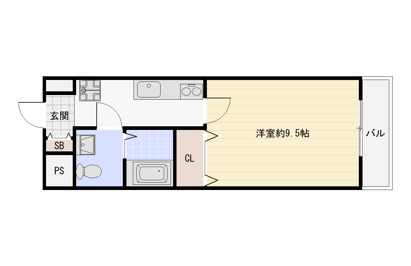 地下鉄谷町線 平野駅 徒歩11分 7階建 築5年の間取り写真