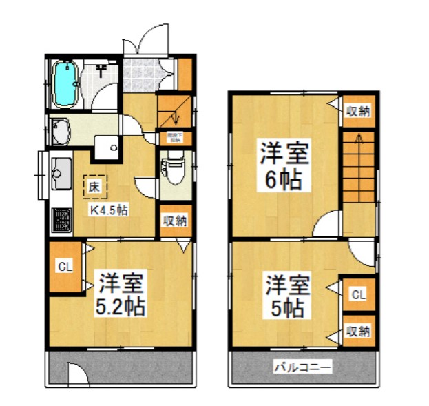 ペットと暮らすふじみ野戸建ての間取り写真