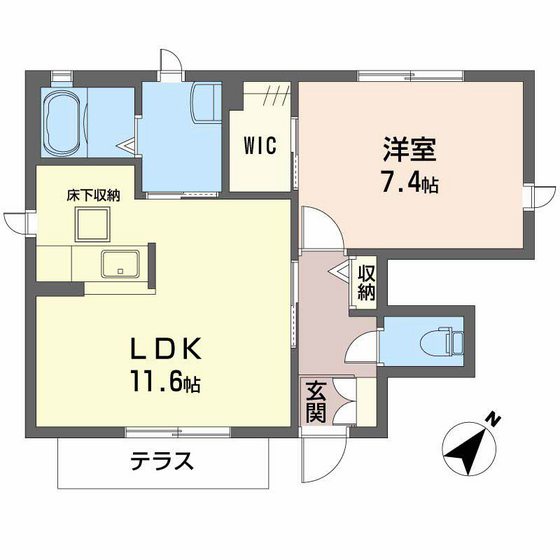 シャーメゾン湊 七番館の間取り写真