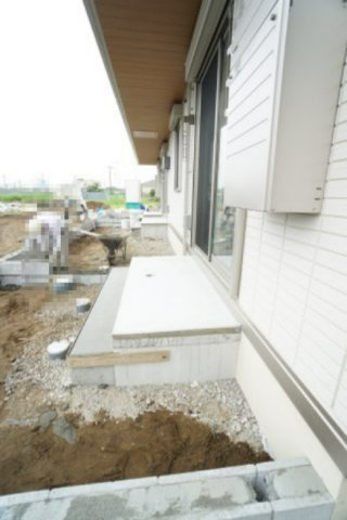 バルコニー　※建築中の写真です