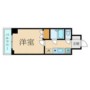 東京メトロ日比谷線 人形町駅 徒歩3分 11階建 築29年の間取り写真