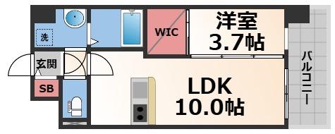 メルディア大阪EASTワールドアイの間取り写真