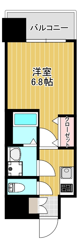 レジュールアッシュ玉造の間取り写真