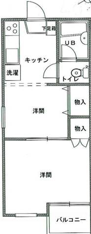 サープラスツウコーポの間取り