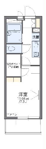 レオパレスグリーングラスIの間取り