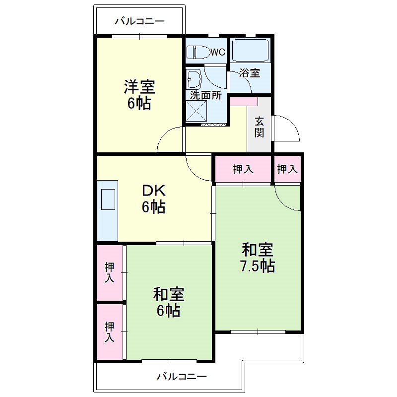 マンションラフィーネの間取り