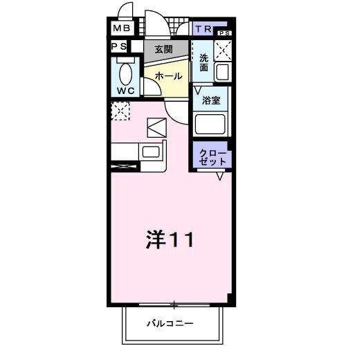 亀山市川崎町のアパートの間取り