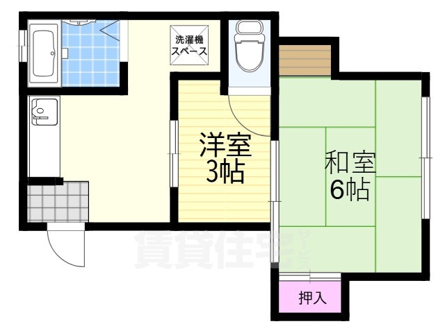 大阪市淀川区塚本のマンションの間取り