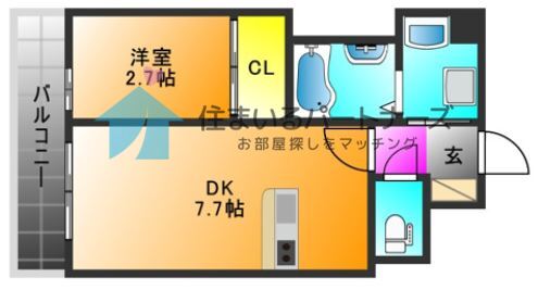 RESIDENCE花畑の間取り