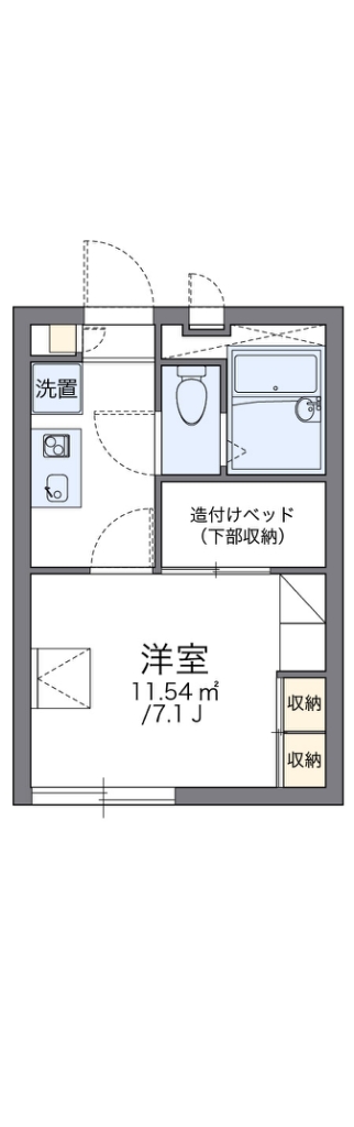 堺市西区北条町のアパートの間取り