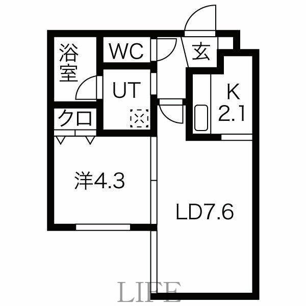 【HOPE月寒中央 Aの間取り】