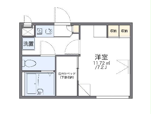 レオパレスＫ　ＰＯＬＡＲＩＳの間取り